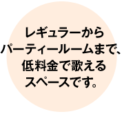 9室の低料金カラオケボックス